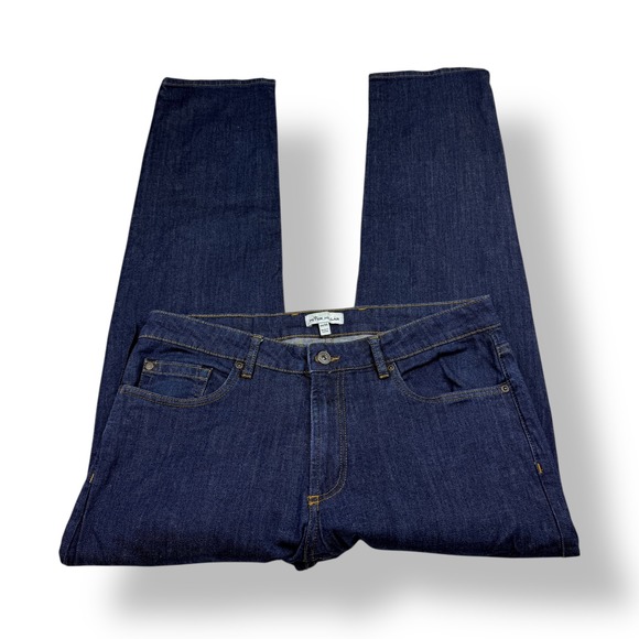 Peter Millar Mens Dark Wash Straight Leg Denim Jeans 34x30